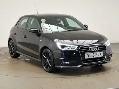 Used Audi A1 S-Line 116 HP (85 kW) 2015 Black Hatchback