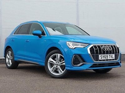 Begagnad Audi Q3 S-Line 190 HK (139 kW) 2019 Blå SUV