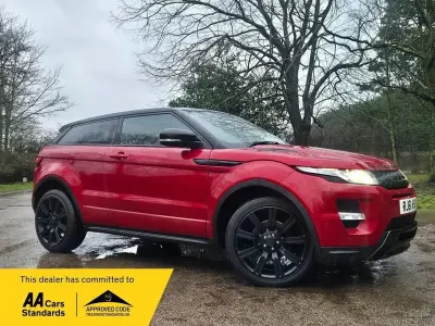 Begagnad Land Rover Range Rover evoque Dynamic 190 HK (139 kW) 2011 Röd Sportkupé