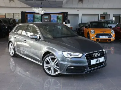 Begagnad Audi A3 S-Line 125 HK (91 kW) 2014 Grå Halvkombi