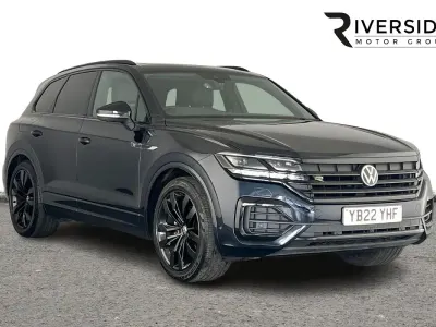 Used VW Touareg Black Edition 286 HP (210 kW) 2022 Moonlight blue SUV