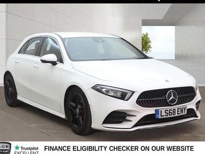 Used Mercedes A250 AMG line 224 HP (164 kW) 2018 White Hatchback