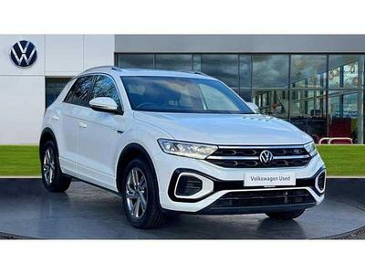 Pure white Used 2022 VW T-Roc R-line SUV | £23,199 (Fair price)