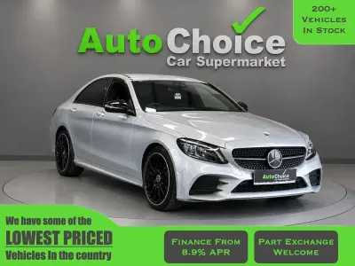 Used Mercedes C220 AMG line 194 HP (142 kW) 2021 Silver Sedan