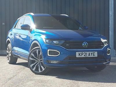 Used VW T-Roc R-line 150 HP (110 kW) 2021 Blue SUV