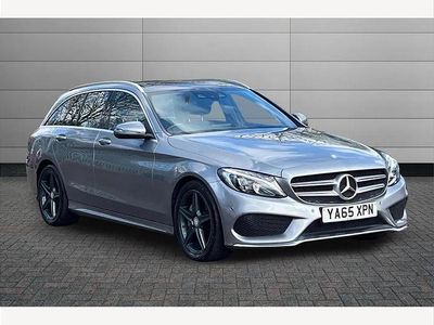 Used Mercedes C220 AMG Line Premium 170 HP (125 kW) 2016 Silver Estate