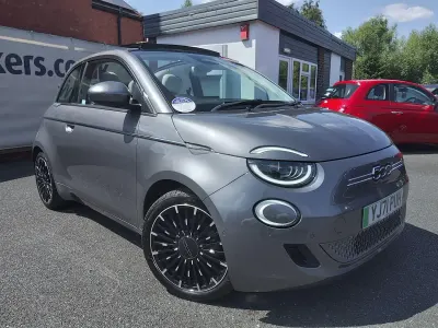 Used Fiat 500e La Prima 86 kW (118 HP) 2021 Grey Cabriolet