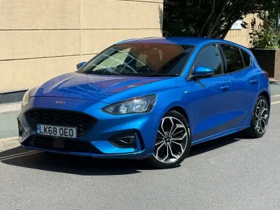 Used Ford Focus ST-Line X 125 HP (91 kW) 2018 Blue Hatchback