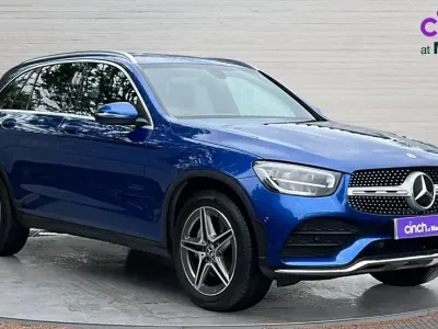 Second-hand Mercedes GLC220 AMG line 194 CP (142 kW) 2022 Albastru SUV