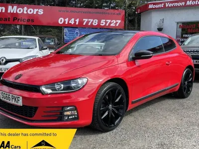 Used VW Scirocco Black Edition 125 HP (91 kW) 2016 Red Coupe