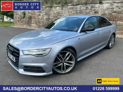 Used Audi A6 Black Edition 190 HP (139 kW) 2017 Silver Sedan