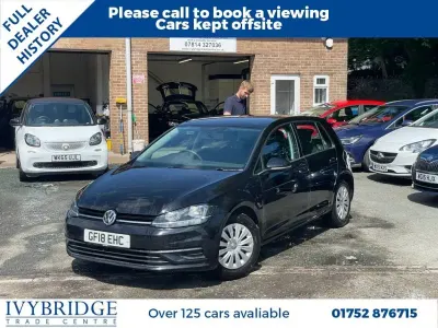 Used VW Golf VII S 125 HP (91 kW) 2018 Black Hatchback