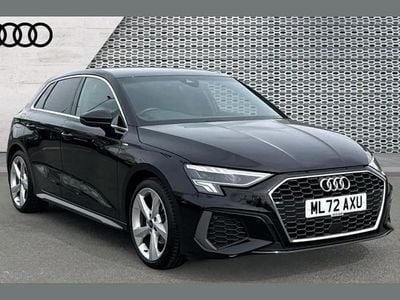 Used Audi A3 S-Line 147 HP (108 kW) 2022 Black Sedan