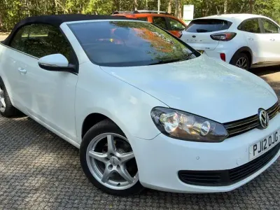 Used VW Golf Cabriolet SE 105 HP (77 kW) 2012 White Cabriolet