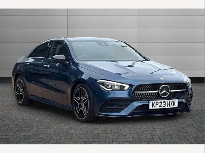 Used Mercedes CLA200 AMG Line Premium 161 HP (118 kW) 2023 Blue Coupe