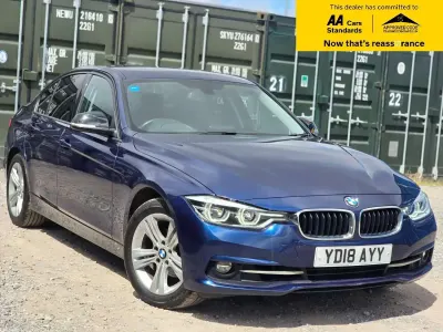 Used BMW 320 Sport Line 184 HP (135 kW) 2018 Blue Sedan