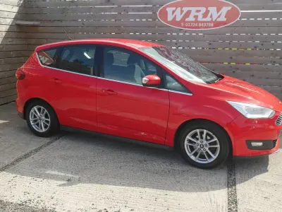 Used Ford C-MAX Zetec 125 HP (91 kW) 2019 Red MPV