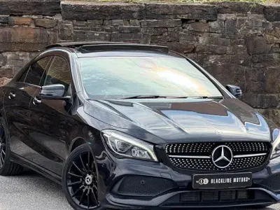 Used Mercedes CLA220 AMG line 170 HP (125 kW) 2019 Black Coupe