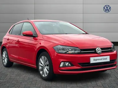 Used VW Polo Match 95 HP (69 kW) 2020 Red Hatchback