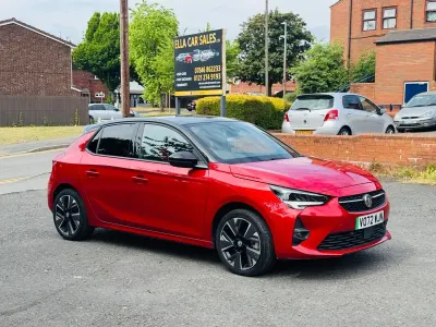 Second-hand Vauxhall Corsa-e GS Line 100 kW (136 CP) 2022 Roșu Hatchback