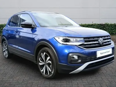Used VW T-Cross Black Edition 110 HP (80 kW) 2022 Blue SUV