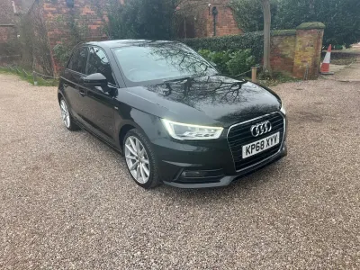 Used Audi A1 S-Line 116 HP (85 kW) 2018 Black Hatchback