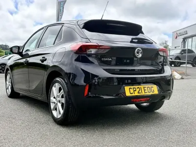 Used Vauxhall Corsa Elite 99 HP (72 kW) 2021 Black Hatchback