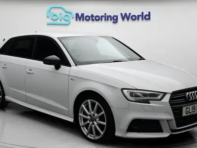 Used Audi A3 Sportback Black Edition 150 HP (110 kW) 2019 White Hatchback
