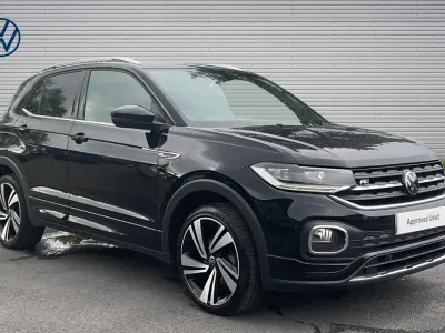 Usado VW T-Cross R-line 150 CV (110 kW) 2023 Negro SUV