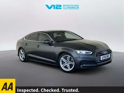 Used Audi A5 S-Line 252 HP (185 kW) 2018 Grey Coupe