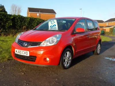 Used Nissan Note Acenta 90 HP (66 kW) 2010 Red MPV