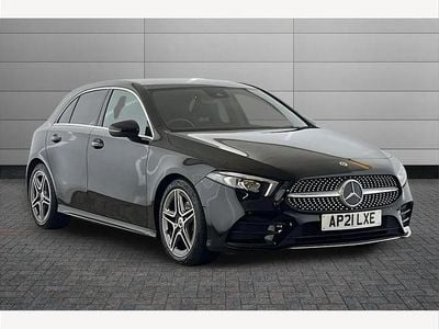 Used Mercedes A180 AMG line 136 HP (100 kW) 2021 Black Hatchback