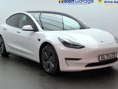 Used Tesla Model 3 Long Range AWD 366 kW (498 HP) 2021 White Sedan
