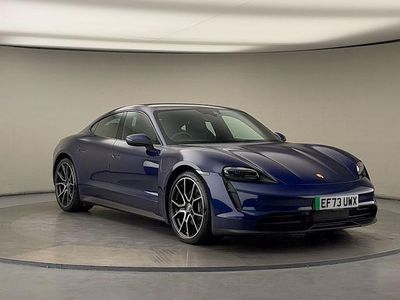 Blue Used 2023 Porsche Taycan Performance Package Sedan | £53,200 (Fair price)