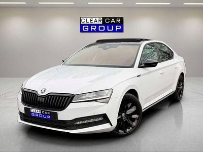 Used Skoda Superb SportlinePlus 190 HP (139 kW) 2020 White Hatchback