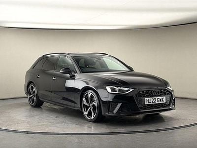 Used Audi A4 Black Edition 150 HP (110 kW) 2022 Mythos black metallic/mythos black metallic Estate