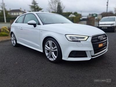 Used Audi A3 S-Line 116 HP (85 kW) 2017 White Hatchback