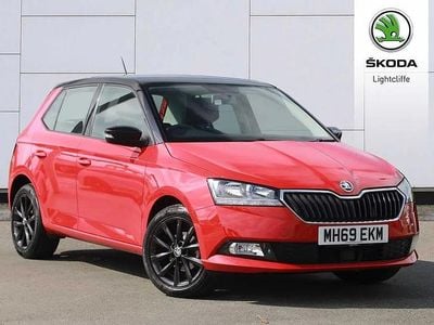 Used Skoda Fabia Colour Edition 94 HP (69 kW) 2019 Corrida red black magic pearl effect Hatchback