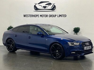 Used Audi A5 Sportback Black Edition 177 HP (130 kW) 2015 Blue Hatchback