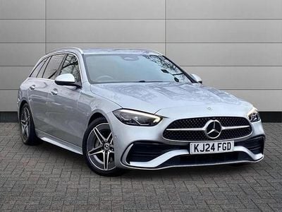 Silver Used 2024 Mercedes C200 AMG line Estate | £26,995 (Good price)