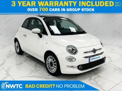Used Fiat 500 Lounge 69 HP (50 kW) 2017 White Hatchback