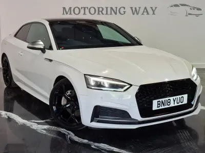 Used Audi A5 S-Line 190 HP (139 kW) 2018 White Coupe