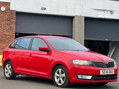 Used Skoda Rapid SE 105 HP (77 kW) 2014 Red Hatchback