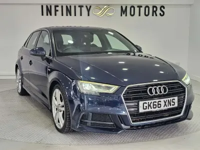 Used Audi A3 Sportback S-Line 2016 Blue Hatchback