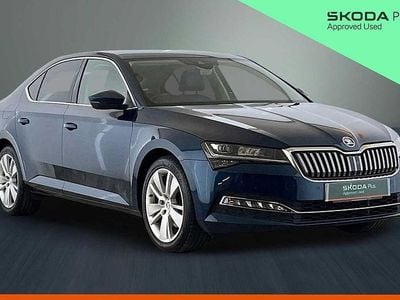 Used Skoda Superb SE L 150 HP (110 kW) 2021 Blue Hatchback