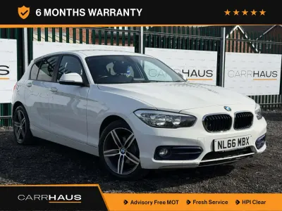 Used BMW 118 Sport Line 2016 White Hatchback