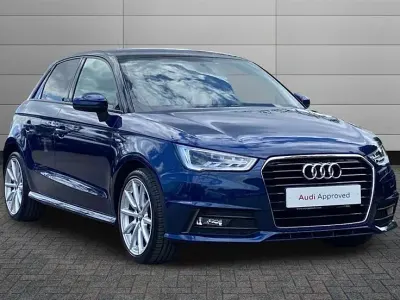 Used Audi A1 S-Line 125 HP (91 kW) 2017 Blue Hatchback