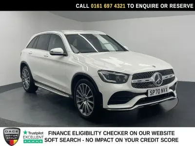 Begagnad Mercedes GLC300 AMG line 2020 Vit SUV