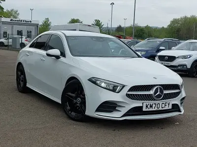 Używany Mercedes A200 AMG Line Premium 150 KM (110 kW) 2020 Biały Sedan/Limuzyna