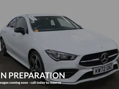 Used Mercedes CLA180 AMG Line Premium 136 HP (100 kW) 2022 White Coupe